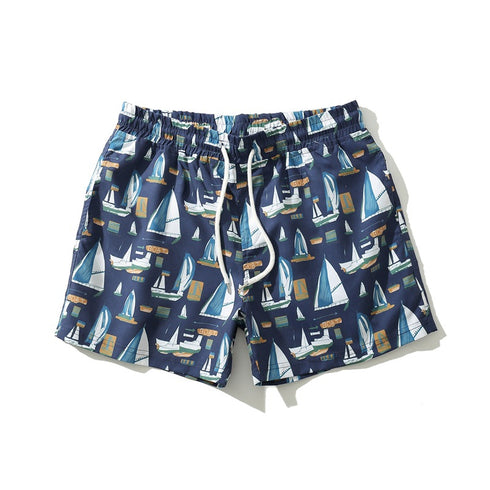 Men's Quick Drying Cartoon Printed Beach Shorts